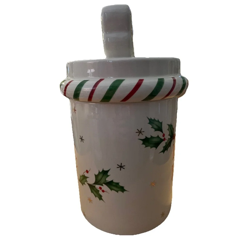 Lenox Christmas Holiday Dog Treat Jar‎ LIVE LOVE BARK #863666